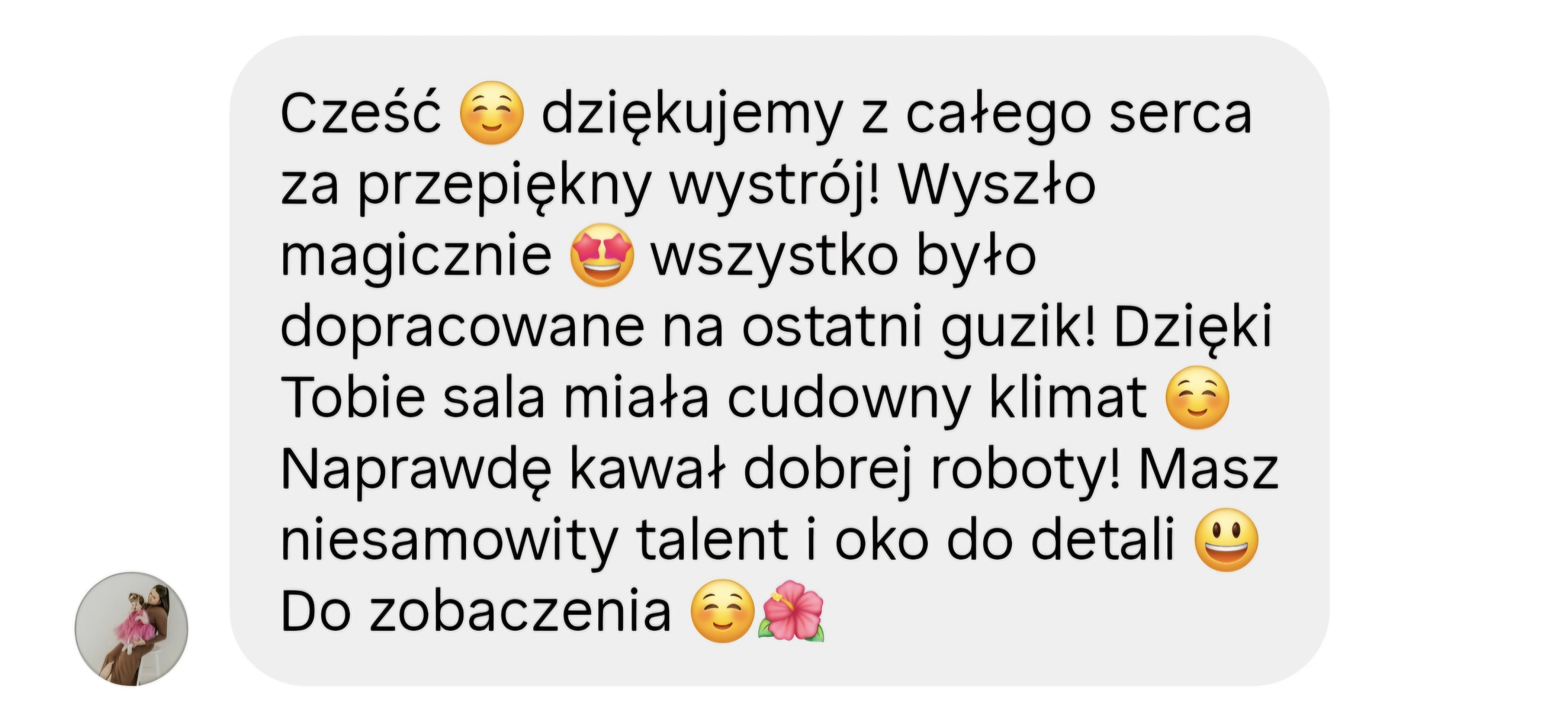 Pozytywna opinia klientki o Granda Event Planner – recenzja 6