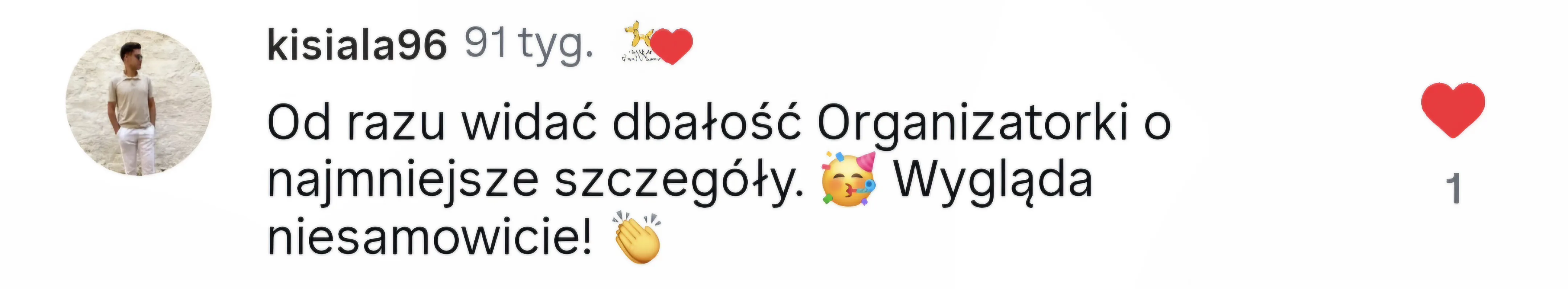 Pozytywna opinia klientki o Granda Event Planner – recenzja 9